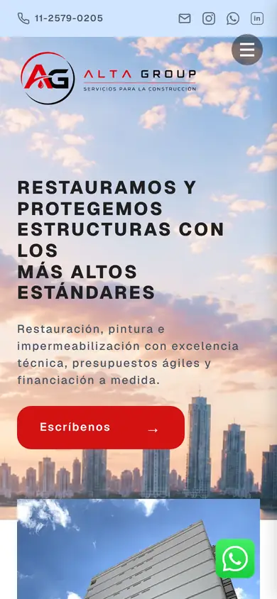 Alta Group en el celular